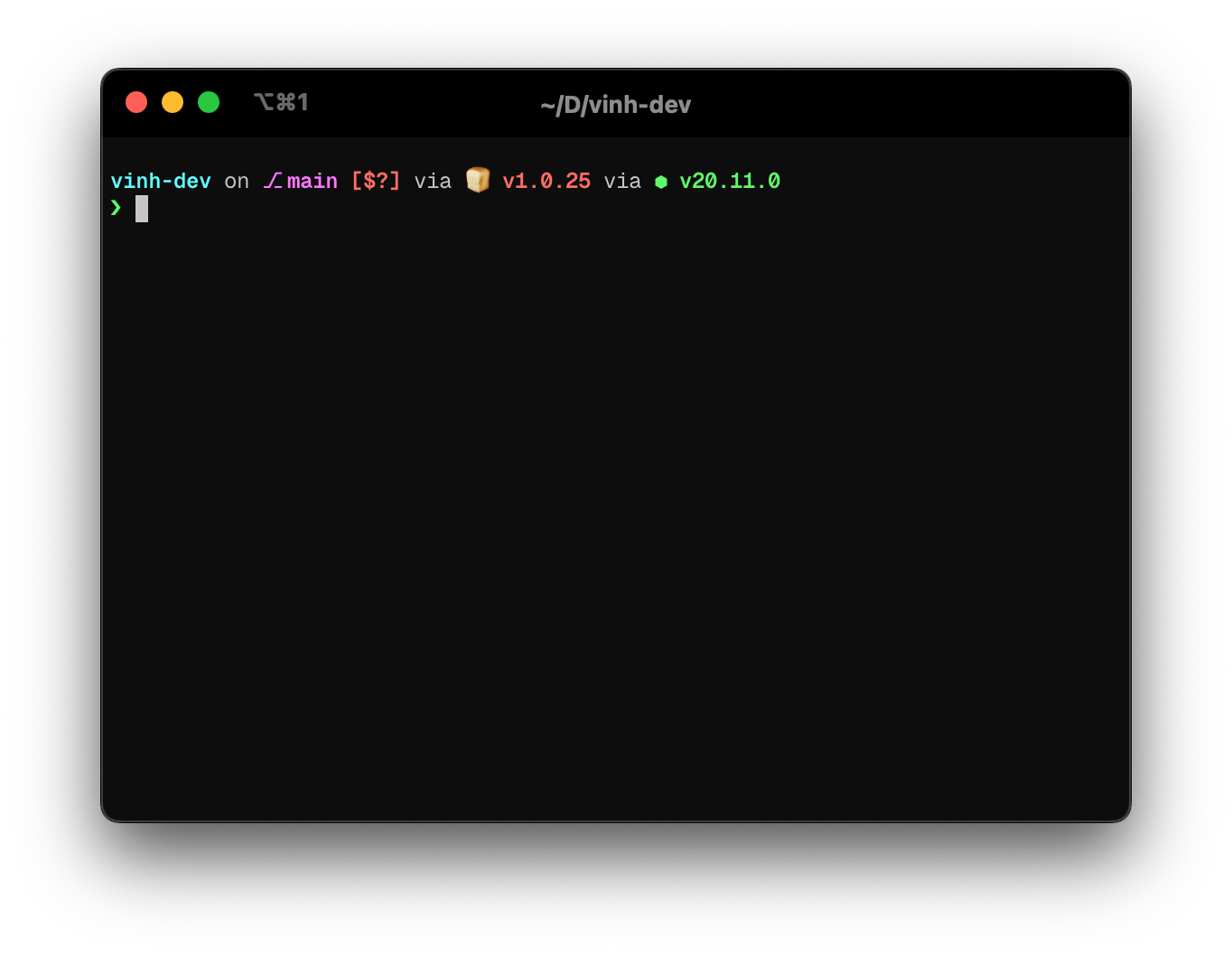 iTerm with Starship prompt